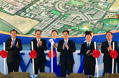 В провинции Нгеан началось строительство вьетнамо-сингапурского индустриального парка - ảnh 1